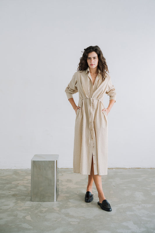 LONG SHIRT DRESS RISCAS - pre-order