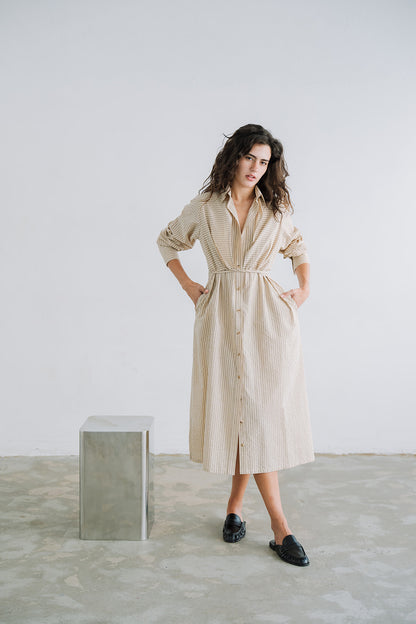 LONG SHIRT DRESS RISCAS - pre-order