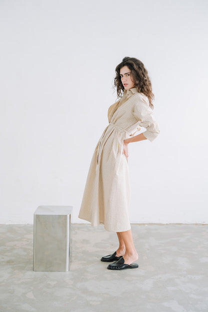LONG SHIRT DRESS RISCAS - pre-order