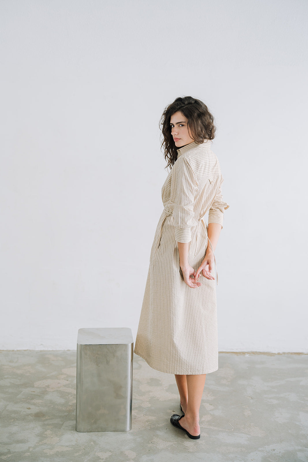 LONG SHIRT DRESS RISCAS - pre-order