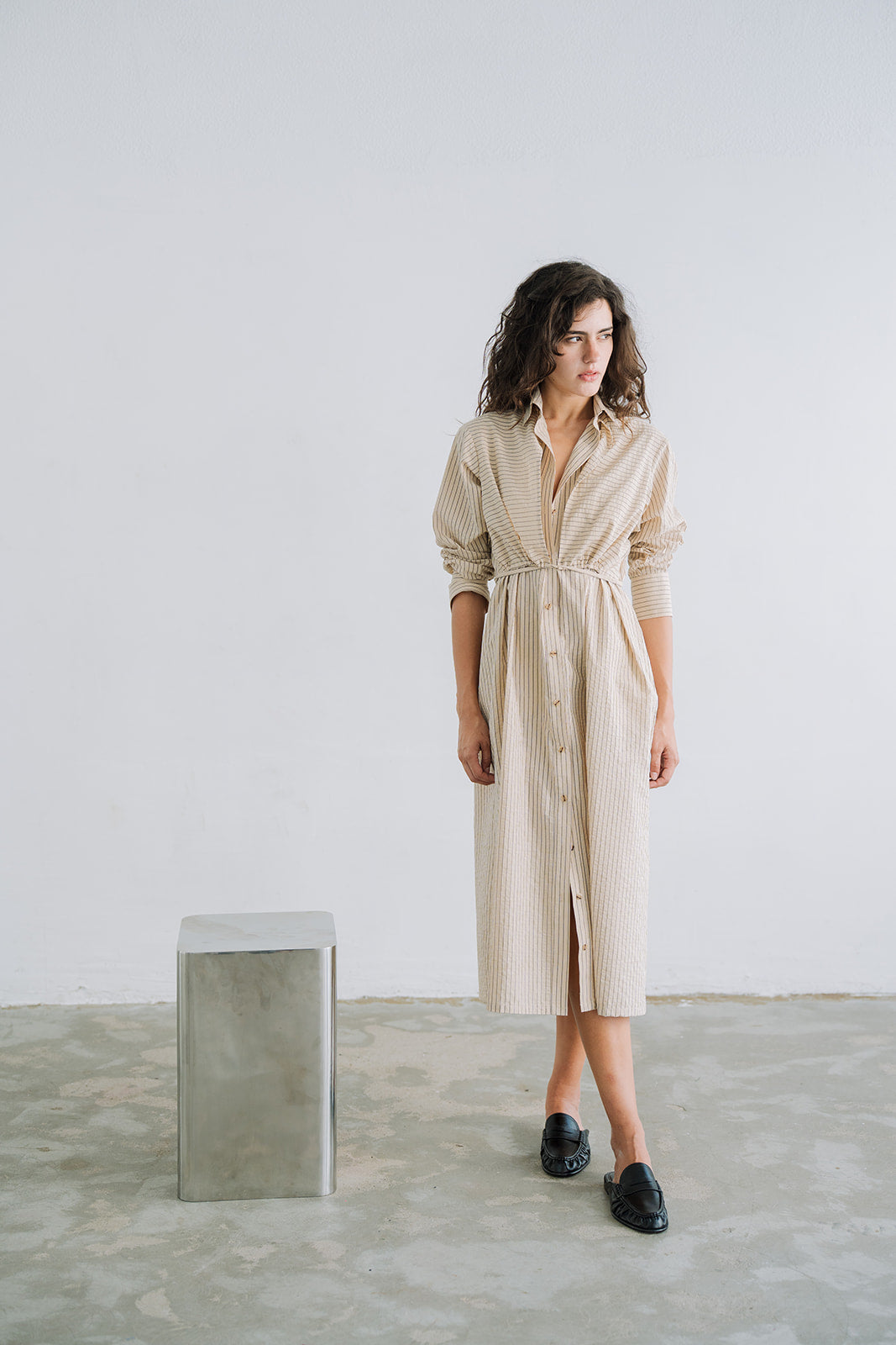 LONG SHIRT DRESS RISCAS - pre-order