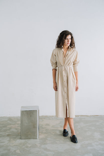 LONG SHIRT DRESS RISCAS - pre-order