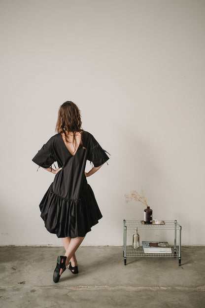 BALLOON MAXI DRESS